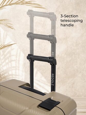 Набір валіз REDOLZ Hartschalen 3-ті: міцний поліпропілен, TSA-замок, 4 колеса, для жінок та чоловіків (Essentials 15)