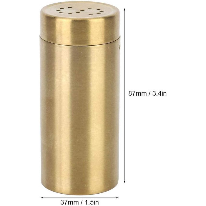 Набір для спецій Nikou: 2 шт. скляні солілки та перечниці з нержавіючої сталі, золоті