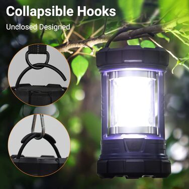 Camping Lantern, 3200LM Bright Camping Lights, 4600mAh Power Bank & Rechargeable LED Lantern, Dimmable Searchlight with 5 Light Modes Flashlight, Emergency Light for Power Outages (Navy blue)