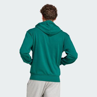 Чоловічий худі adidas Essentials Feelcozy French Terry з капюшоном, Collegiate Green / Black, розмір S