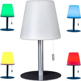 Northpoint LED настільна лампа на акумуляторі: 30 годин роботи, 30 см, тепле біле світло, регулювання яскравості, RGB, вологостійка, перезаряджається