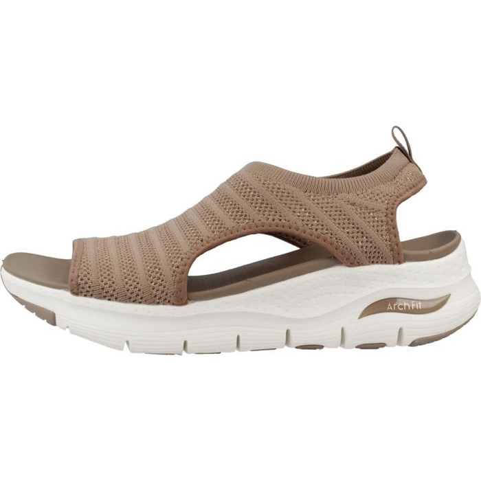 Skechers Arch Fit City Catch – жіночі сандалі Mokka Mylar Strick, 35 EU (з підтримкою стопи)
