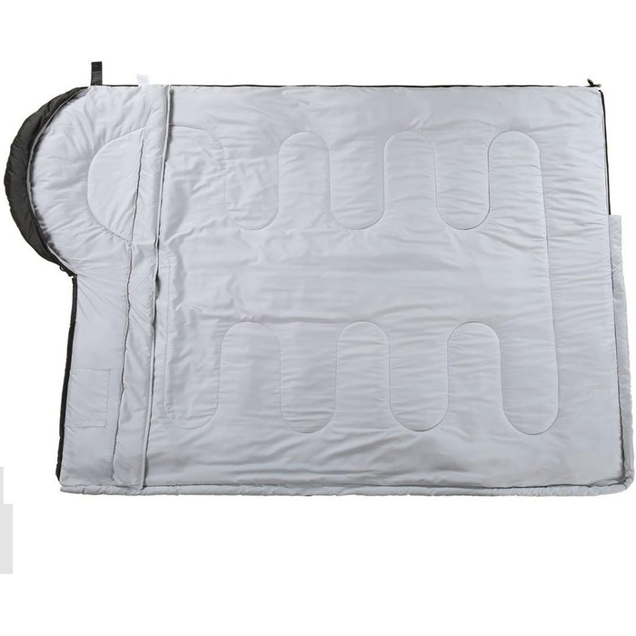 SOULOUT 3-4 Season Sleeping Bag - Waterproof Lightweight Sleeping Bag for Camping, Travel & Outdoor Activities - Ideal for Adults & Kids - 220 x 83 cm Dark Grey / Left Zip