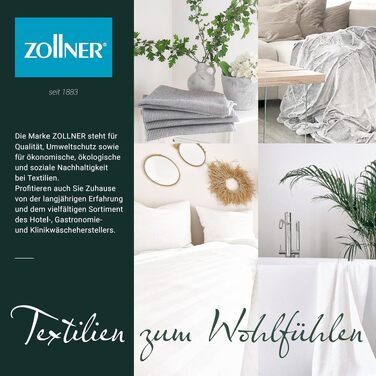 Набір мікрофібри ZOLLNER для прибирання, 50 шт, 40x40 см, сірі — безворсові та гігроскопічні серветки готельного класу, стійкі до прання при 60°C