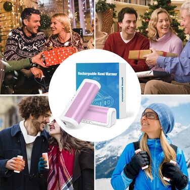 Електричні грілки для рук 2 шт. - багаторазові USB грілки для рук, 3 режими нагріву, подарунок для жінок та дітей, рожеві