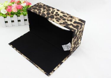 Tissue Box, Leopard Print Tissue Box, European Silk Paper Box, Tissue Storage Box, Desk Box