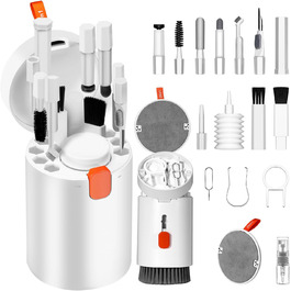 Набір для чищення клавіатури та телефону, багатофункціональний набір для ПК, ноутбука, AirPods, iPhone. Набір для чищення клавіатури з інструментом для виймання клавіш та очищувачем екрану (20 в 1)