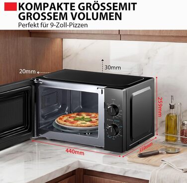 Вбудована мікрохвильова піч Toshiba MW3-AG25PFI(BK) з грилем, 25л, інверторна, 900Вт, чорна