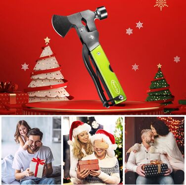 Мультитул RoverTac 14-в-1: сокира, ніж, молоток, плоскогубці, пила, відкривачка, викрутка для кемпінгу. Подарунок для чоловіків