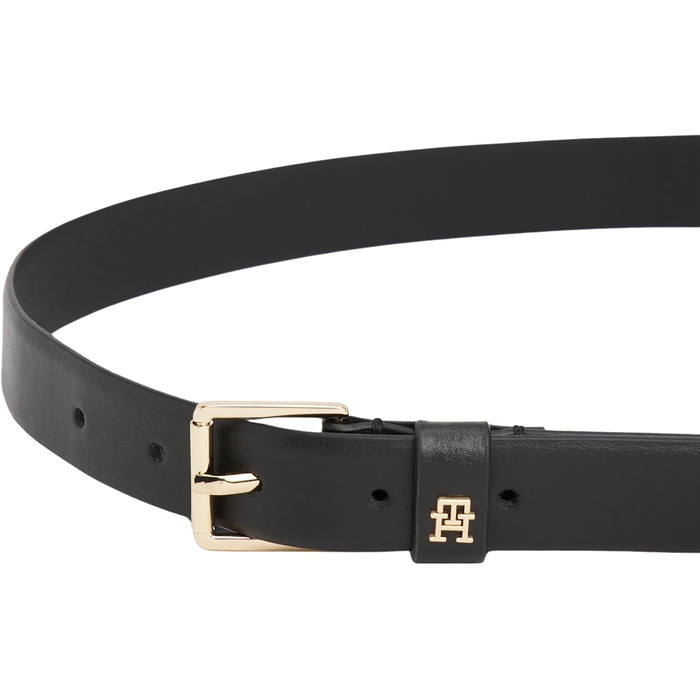 Ремінь жіночий Tommy Hilfiger Th Square 2.5 Go чорний (1 шт.) - регульований шкіряний ремінь