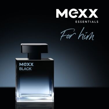 Чоловіча туалетна вода Mexx Black for Him, чорний перець та кедр, 50 мл