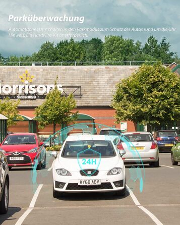 iZEEKER 4K відеореєстратор для авто, 2160P WiFi, 32GB карта, нічне бачення, Loop-запис, G-сенсор, 24h паркінг, WDR