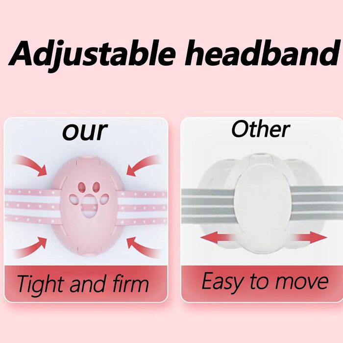 Дитячий навушник-захист від шуму 2-в-1, регульовані навушники, захист від шуму до 48 місяців, капсульний захист для новонароджених, рожевий