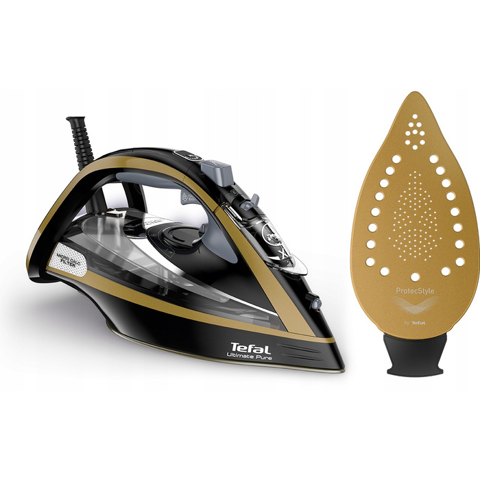 Парова праска Tefal Ultimate Pure 9865, 3000 Вт, потужний паровий удар 250 г/хв, система Anti-Drip