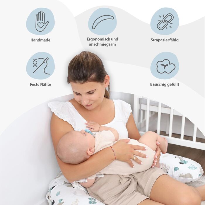 Подушка для вагітних Totsy Baby XXL - подушка для сну та підтримки тіла, бавовна, Oeko-Tex