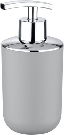 Дозатор для мила WENKO Brasil Grau - 0.32 л, сірий, пластик (TPE), 7.3 x 16.5 x 9 см