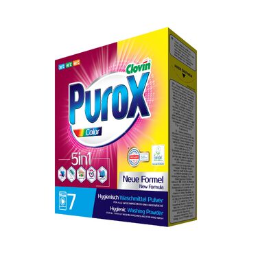 Пральний порошок PUROX для всіх видів тканин (Color), 5 кг, 71 прання