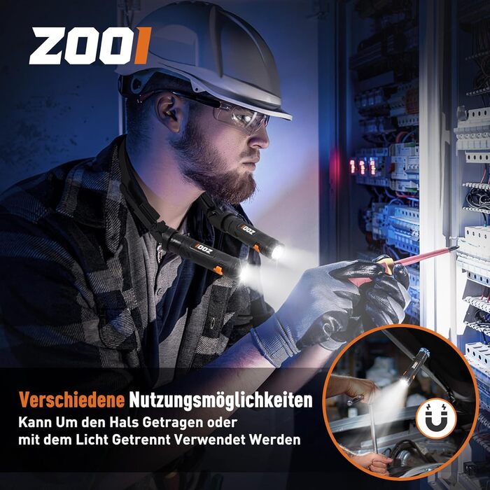 Ліхтарик на шию магнітний для читання ZOOI - подарунок для чоловіків, тата на День батька, оригінальний презент