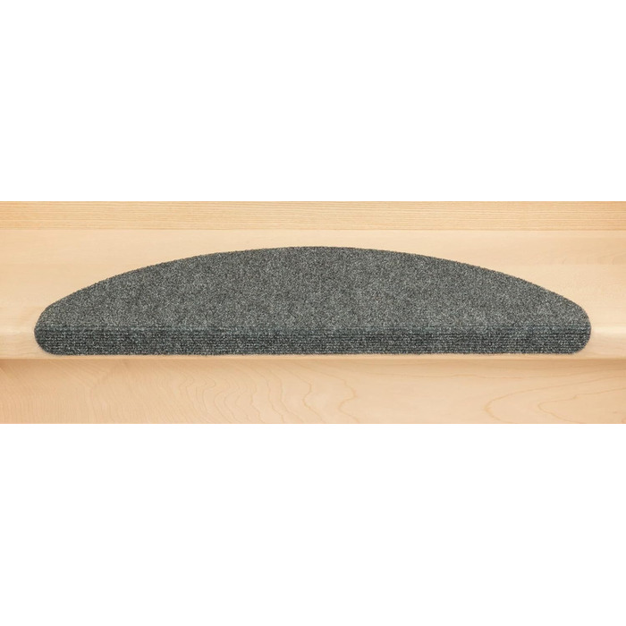 Ступінчасті килимки Kettelservice-Metzker Ramon MW напівкруглі, сірі, 65x21x3,5 см, набір 14 шт.