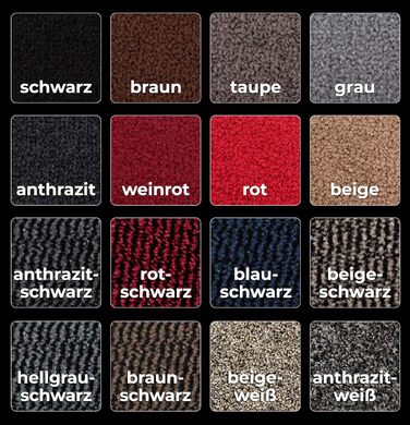 Килимок для дому Carpet Diem, 40x60 см: антиковзаюча шторка для вхідних дверей, килимок для підлоги, шторка від бруду для дому та вулиці