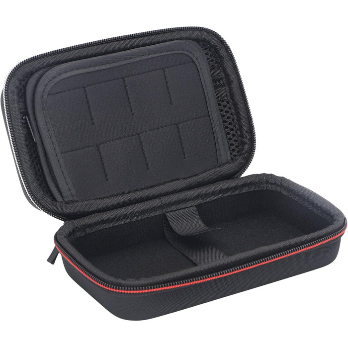 Carry Case for 3DS 2DS XL, Hard Shell Carry Case for 2DS XL, Portable Nylon Game Console, Hard Protective Case, Travel Bag with Game Cartridge Slots, Black