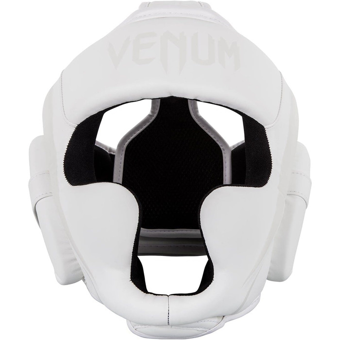 Venum Elite Headgear - White Boxing Headguard for MMA & Sparring