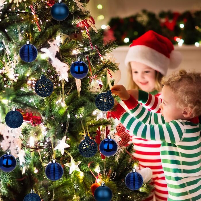 Новорічні кулі-прикраси 5см, 30 шт., золото, пластик. Міцні кулі для ялинки. Новорічні прикраси для ялинки, 30 шт.