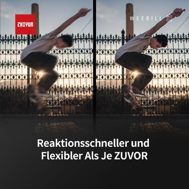 Zhiyun Weebill S: Стабілізатор камери з 3 осями для DSLR та Mirrorless, легкий, динамічний, сумісний з Canon/Sony/Panasonic/Nikon/Fujifilm