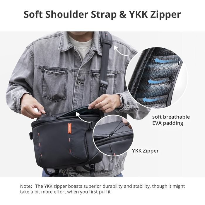 Сумка для камери PGYTECH OneMo Sling – водонепроникна фотосумка на плече для Sony, Canon, Nikon, DJI Mini 4 Pro, DJI Avata 2, DJI Mavic, Stativ, Laptop (Camo, 7L-9L)