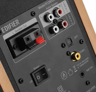 Комплект акустичних колонок 2.0 Edifier R1280DBs, 21 Вт, коричневий