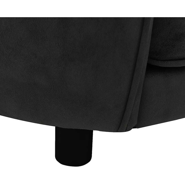 Софа для собак VidaXL, чорна, 69x49x40 см, м'яке ліжко для собак та котів