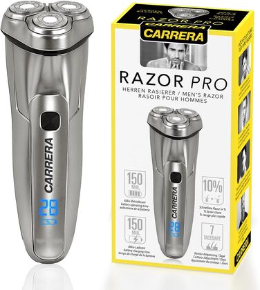 Електричний чоловічий верстат для гоління Carrera Rotationsrasierer - гоління мокрою та сухою, для чутливої шкіри