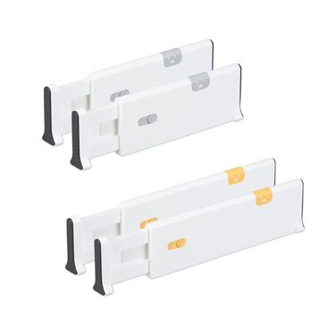 Relaxdays 4-Piece Drawer Divider Set