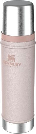 Термос STANLEY 1913 Classic Legendary 590 мл, герметичний, сталевий (Hammertone Rose Quartz) — зберігає тепло та холод до 24 годин