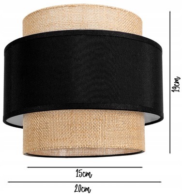 Підлогова лампа Glimex Modern E27 60 Вт, бежевий, коричневий, чорний