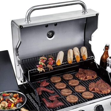 Чавунна решітка GFTIME 43x63 см для грилів Enders Boston 3, Monroe Pro 3, Charbroil, Barbecook Siesta 310, Landmann Triton 3/4, Proficook PC-GG 1058/1059, набір 3 шт. – змінна решітка для барбекю