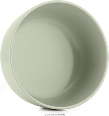 Набір посуду Konsimo VICTO для 6 осіб: 18-ти частинний сервіз з тарілок з кераміки, зелений матовий