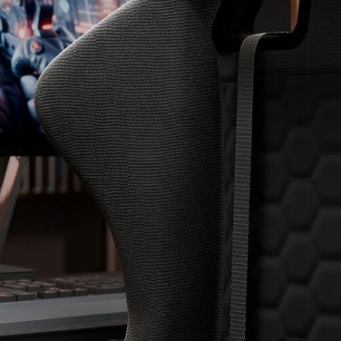 Ігрове крісло Trex E-Sports TX-150GC Magnar, тканина, чорне