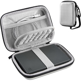 Чохол для жорсткого диска ProCase 2.5' для Seagate, Toshiba, WD, UnionSine, Samsung - сріблястий