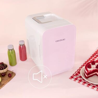 Міні-холодильник Cecotec Bolero MiniColing, 10 л, рожевий, 12-220V, для авто та кемпінгу, охолодження/підігрів, регулювання температури