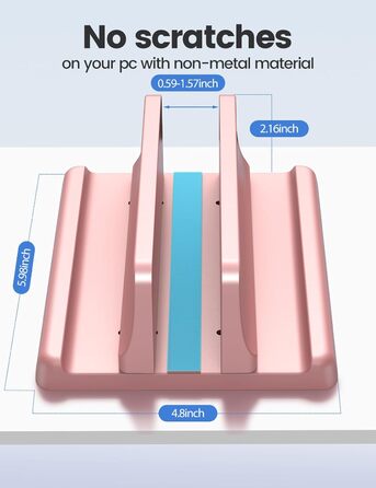Підставка для ноутбука VAYDEER вертикальна, 3-в-1, для MacBook, iPad, Tablet, до 17.3