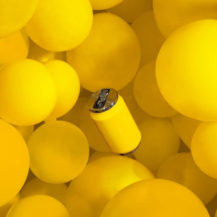 Термос Yoko Design Thermoskanne з нержавіючої сталі, двостінний, BPA-free, 280/500 мл, лимонний колір