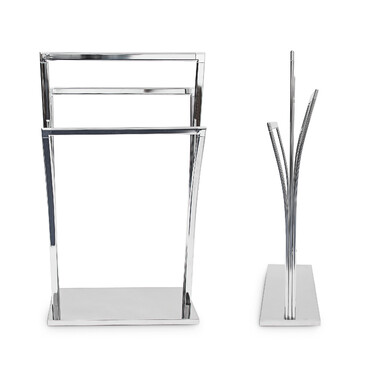 Relaxdays Towel Rack Stainless Steel 3 Bars