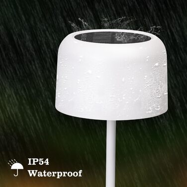 Світлодіодна настільна лампа Aigostar акумуляторна бездротова, димується сенсорним керуванням, 3 режими світла, водонепроникна IP54 для дому та саду (біла)