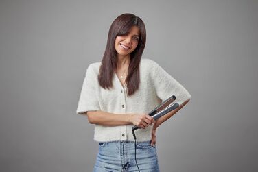 Випрямляч для волосся Remington S8540 Keratin Protect: керамічне покриття з кератином та мигдалевою олією, LCD-дисплей, 10 температурних режимів (150-230°C), 110 мм, чорний