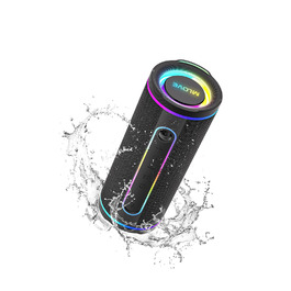 Портативна Bluetooth колонка MLOVE E80 30W, IPX7, з підсвіткою, мікрофоном, MicroSD, TWS