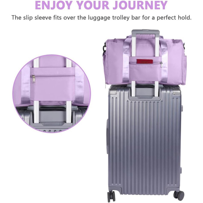 Спортивна сумка Flintronic 35L: водонепроникна дорожня сумка-валіза для чоловіків та жінок (з біркою) - блакитна (#6 Llia)