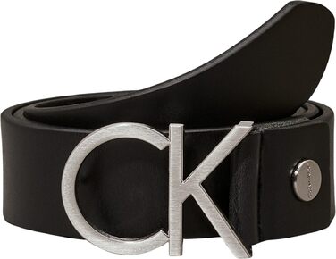 Жіночий шкіряний ремінь Calvin Klein CK Logo Belt 85 чорний