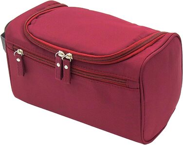 Косметичка для подорожей Kulturbeutel: універсальна косметичка для чоловіків та жінок, підвісна валізка для дрібниць (темно-червона)