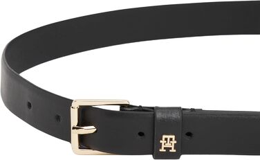 Ремінь жіночий Tommy Hilfiger Th Square 2.5 Go чорний (1 шт.) - регульований шкіряний ремінь